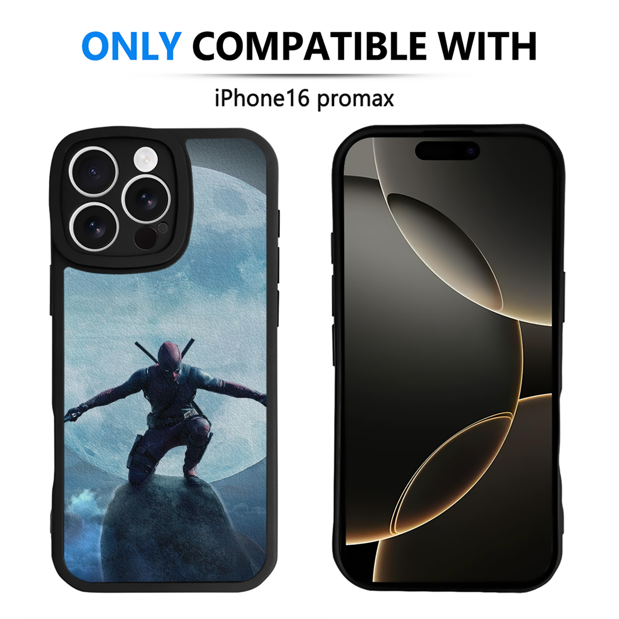 （画像用） Deadpool デッドプール 【iPhone 16シリーズ対応】シリコンスマホケース（レザー調） 材質：シリコン